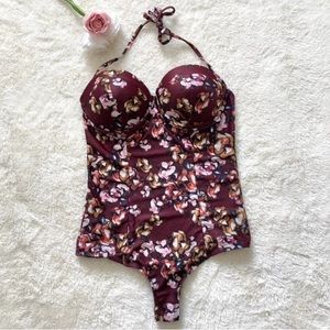 Beach riot floral one piece swimsuit size small